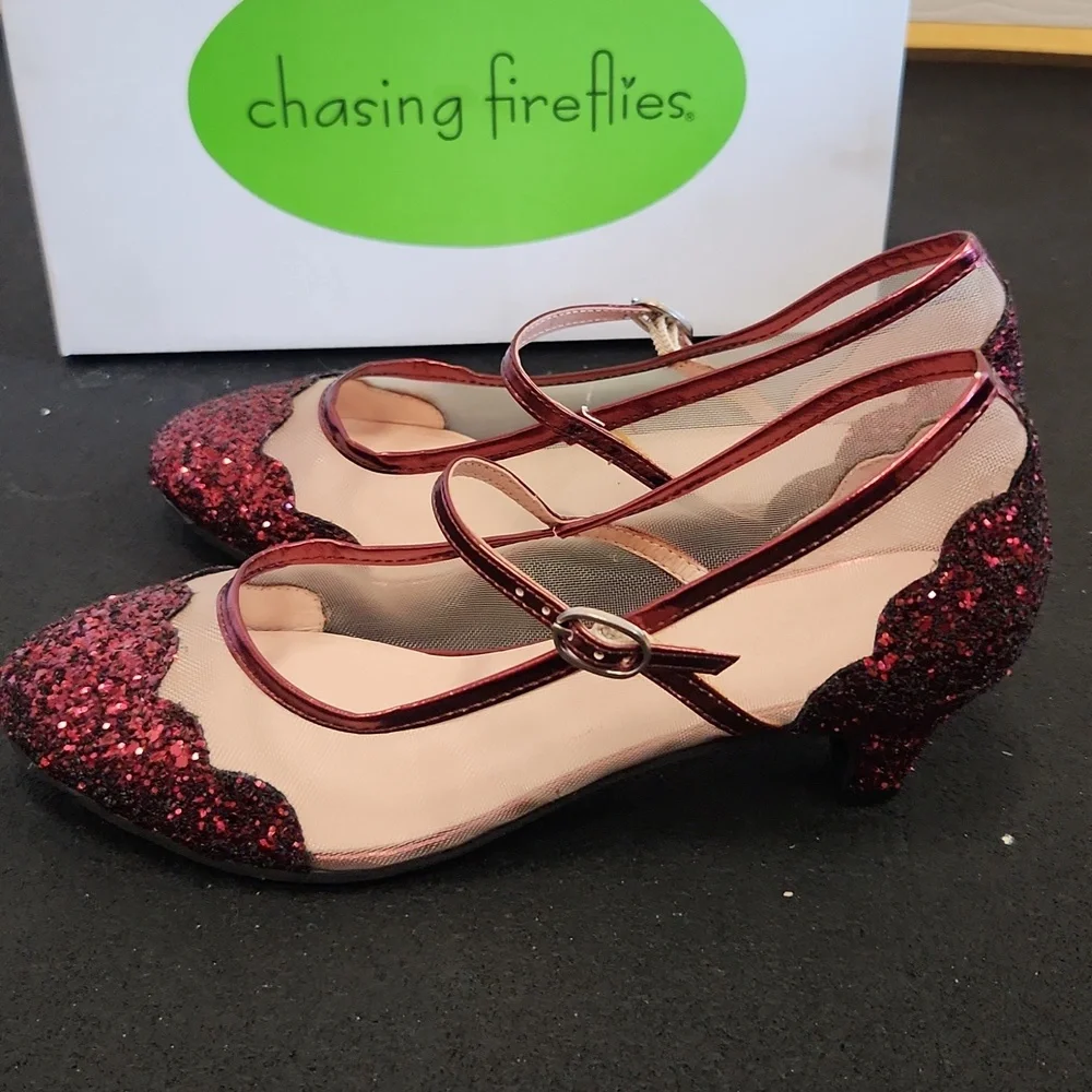 Red sparkly dress shoes